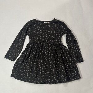 Zara Black Floral Kids Dress